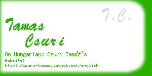 tamas csuri business card